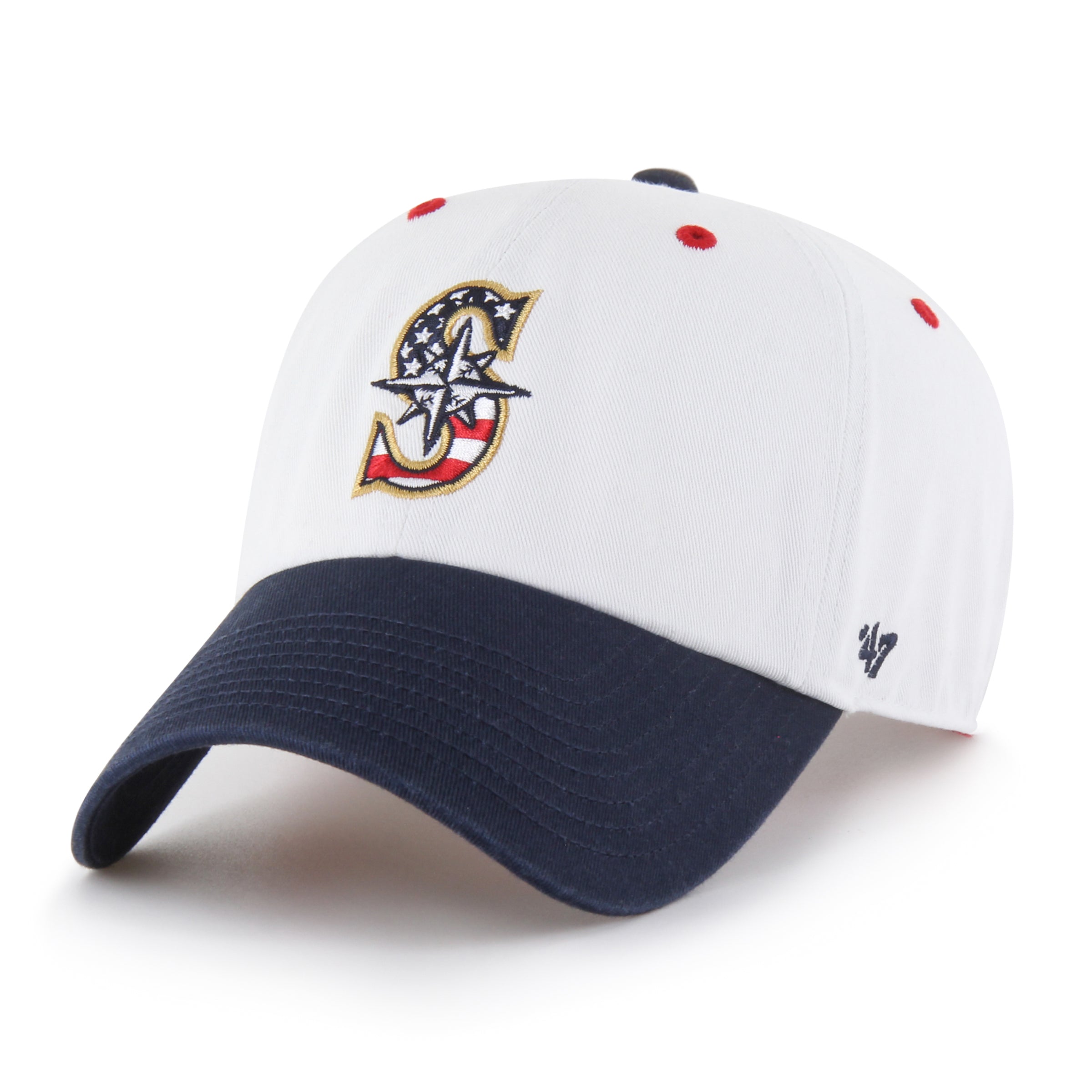 SEATTLE MARINERS PATRIOTIC FLAG FILL '47 CLEAN UP