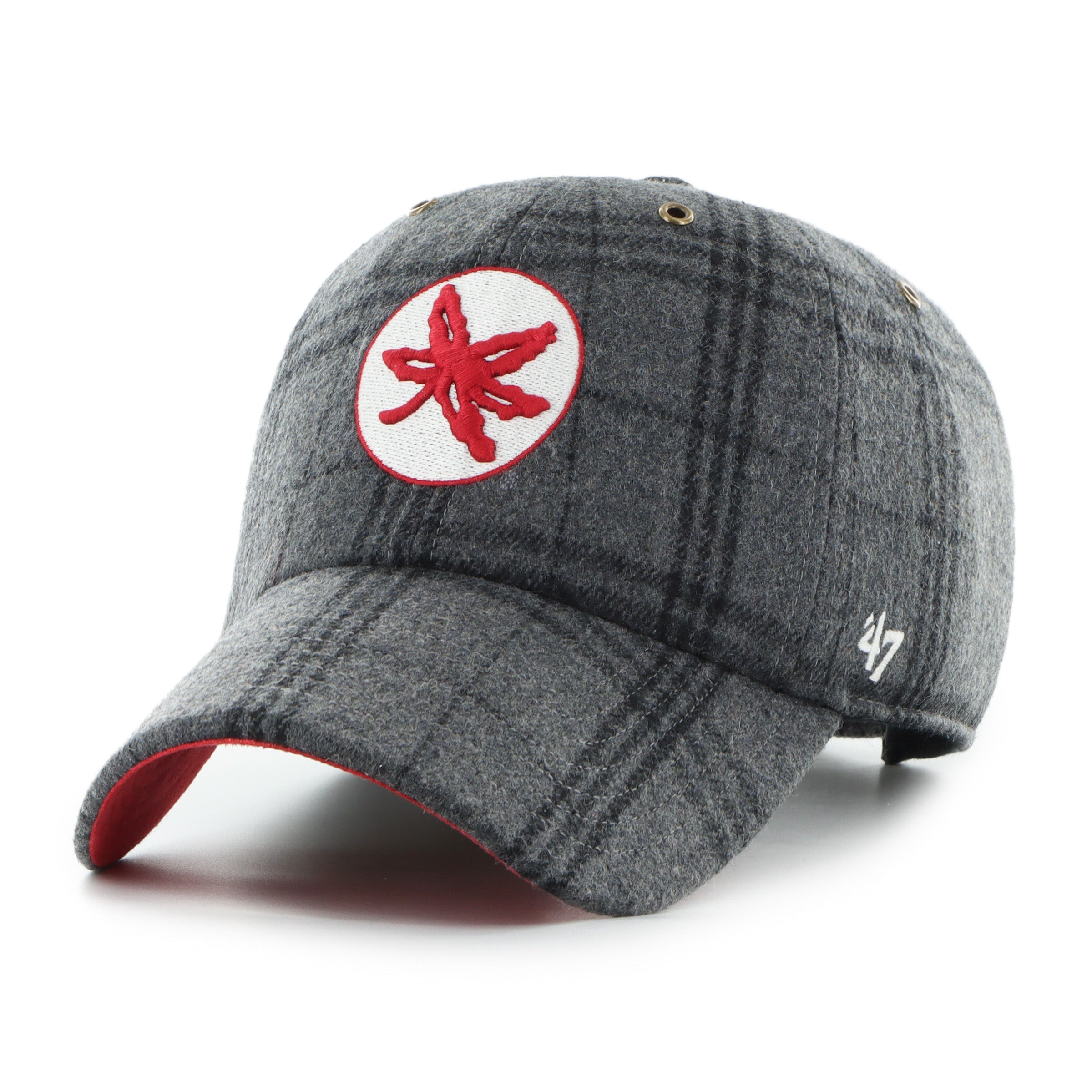 OHIO STATE BUCKEYES WINDOWPANE PLAID '47 CLEAN UP