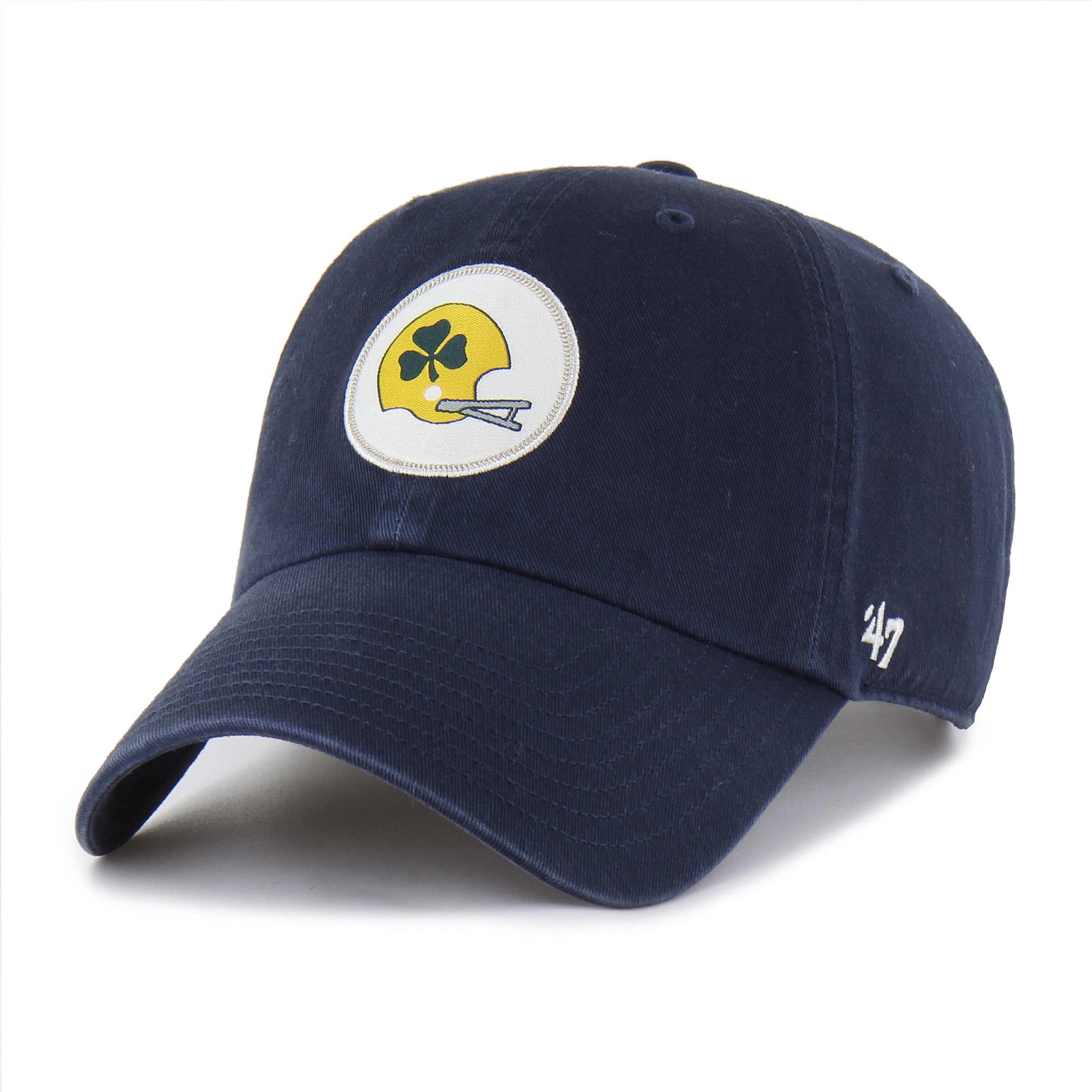 NOTRE DAME FIGHTING IRISH VINTAGE HARD HAT '47 CLEAN UP