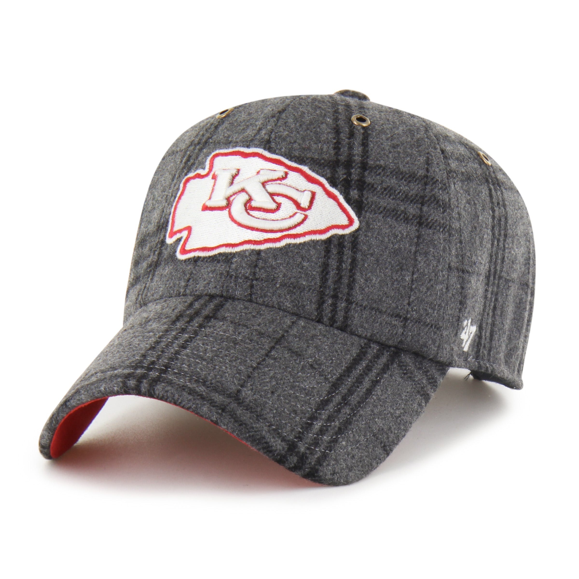 KANSAS CITY CHIEFS WINDOWPANE PLAID '47 CLEAN UP