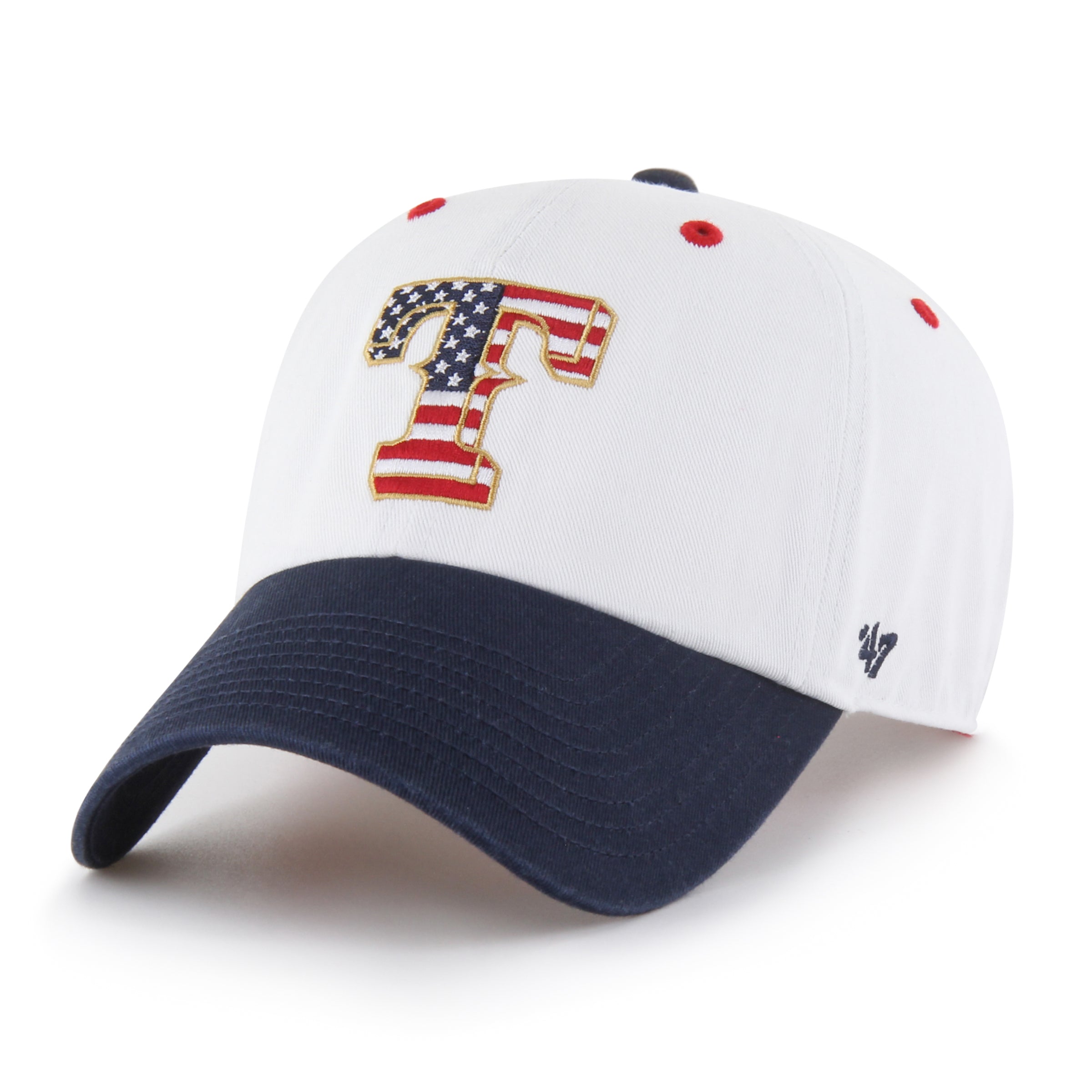 TEXAS RANGERS PATRIOTIC FLAG FILL '47 CLEAN UP