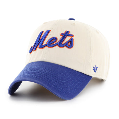 NEW YORK METS COOPERSTOWN BALLPARK SCRIPT SHOT '47 CLEAN UP