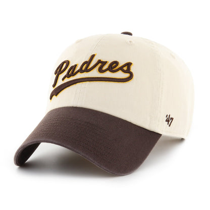 SAN DIEGO PADRES COOPERSTOWN BALLPARK SCRIPT SHOT '47 CLEAN UP