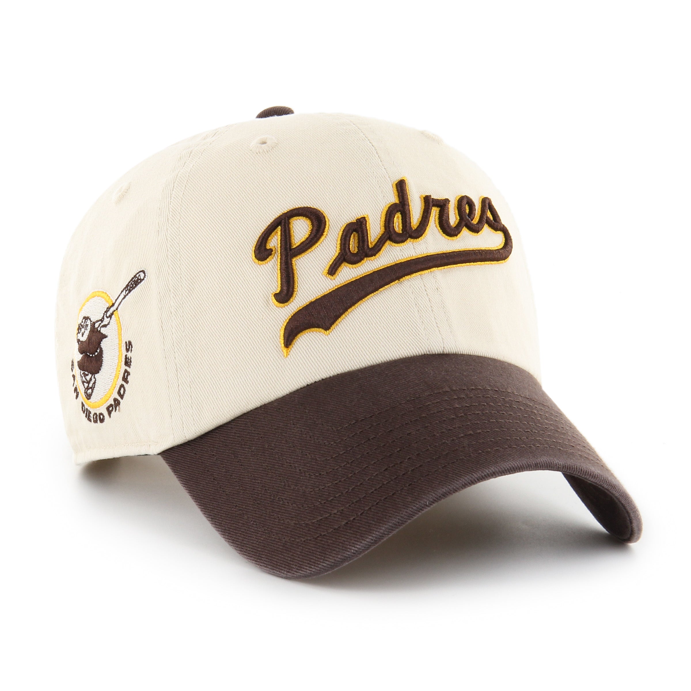 SAN DIEGO PADRES COOPERSTOWN BALLPARK SCRIPT SHOT '47 CLEAN UP