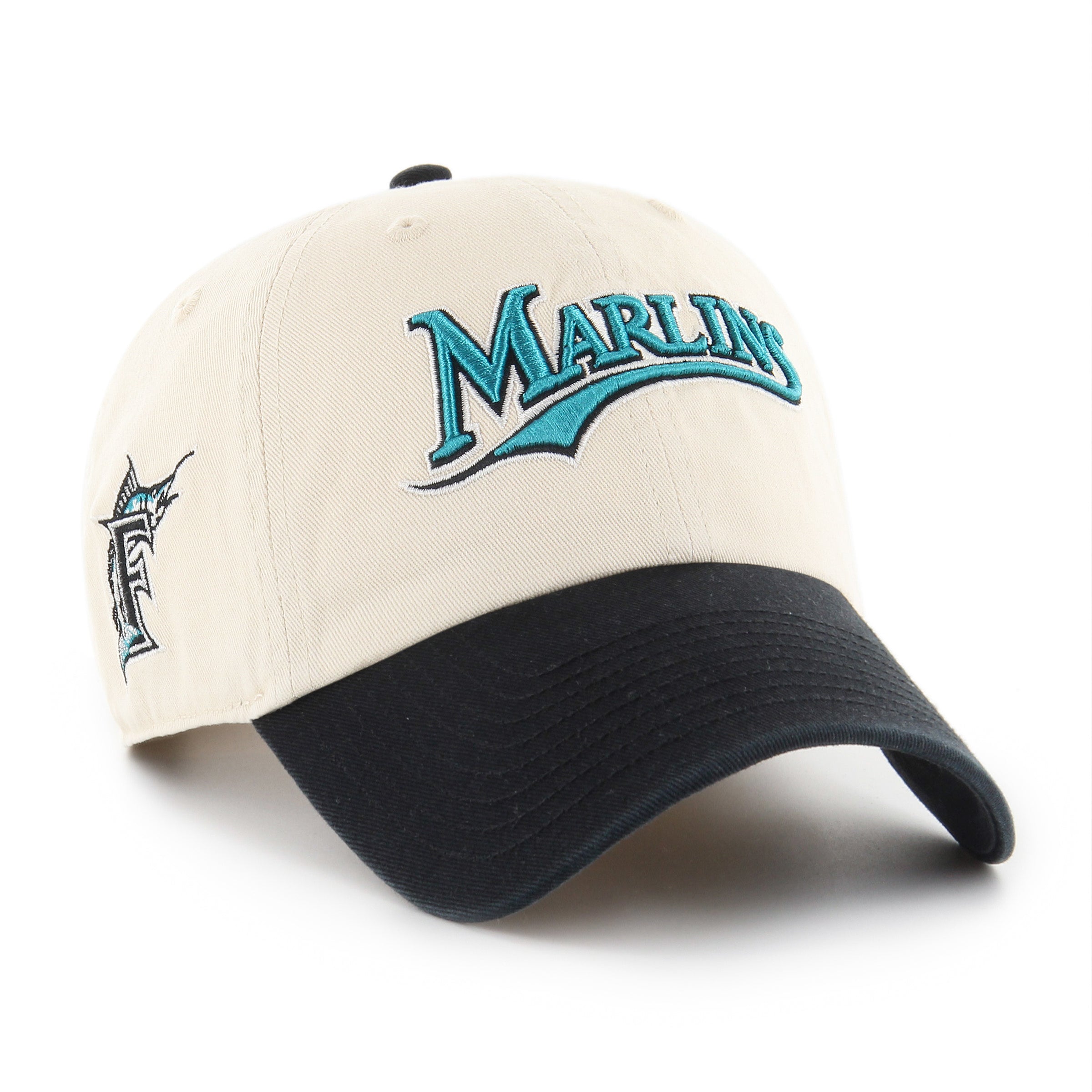 MIAMI MARLINS COOPERSTOWN BALLPARK SCRIPT SHOT '47 CLEAN UP