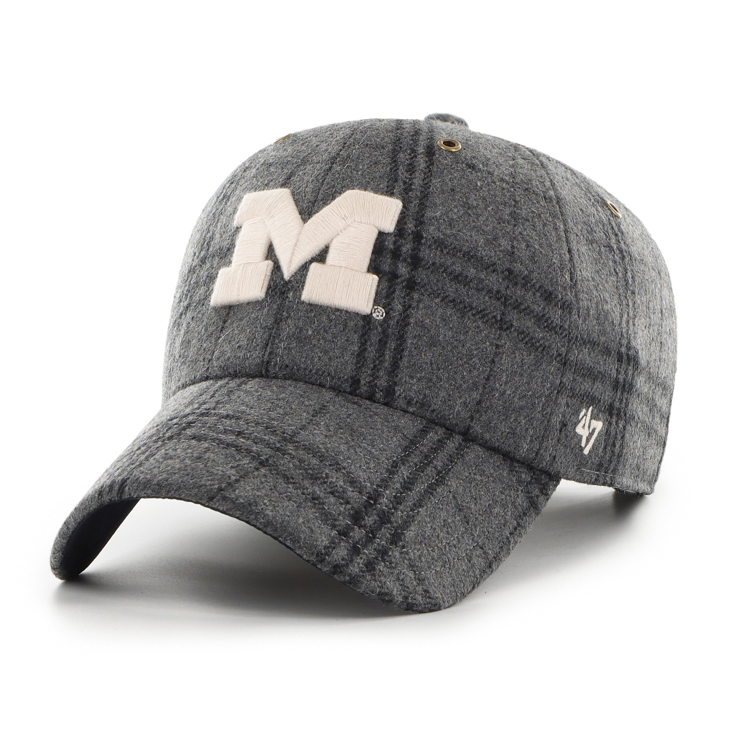 MICHIGAN WOLVERINES WINDOWPANE PLAID '47 CLEAN UP