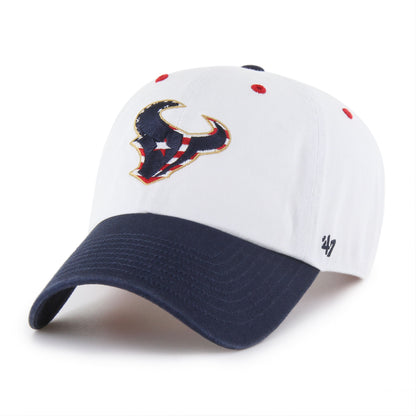 HOUSTON TEXANS PATRIOTIC FLAG FILL '47 CLEAN UP