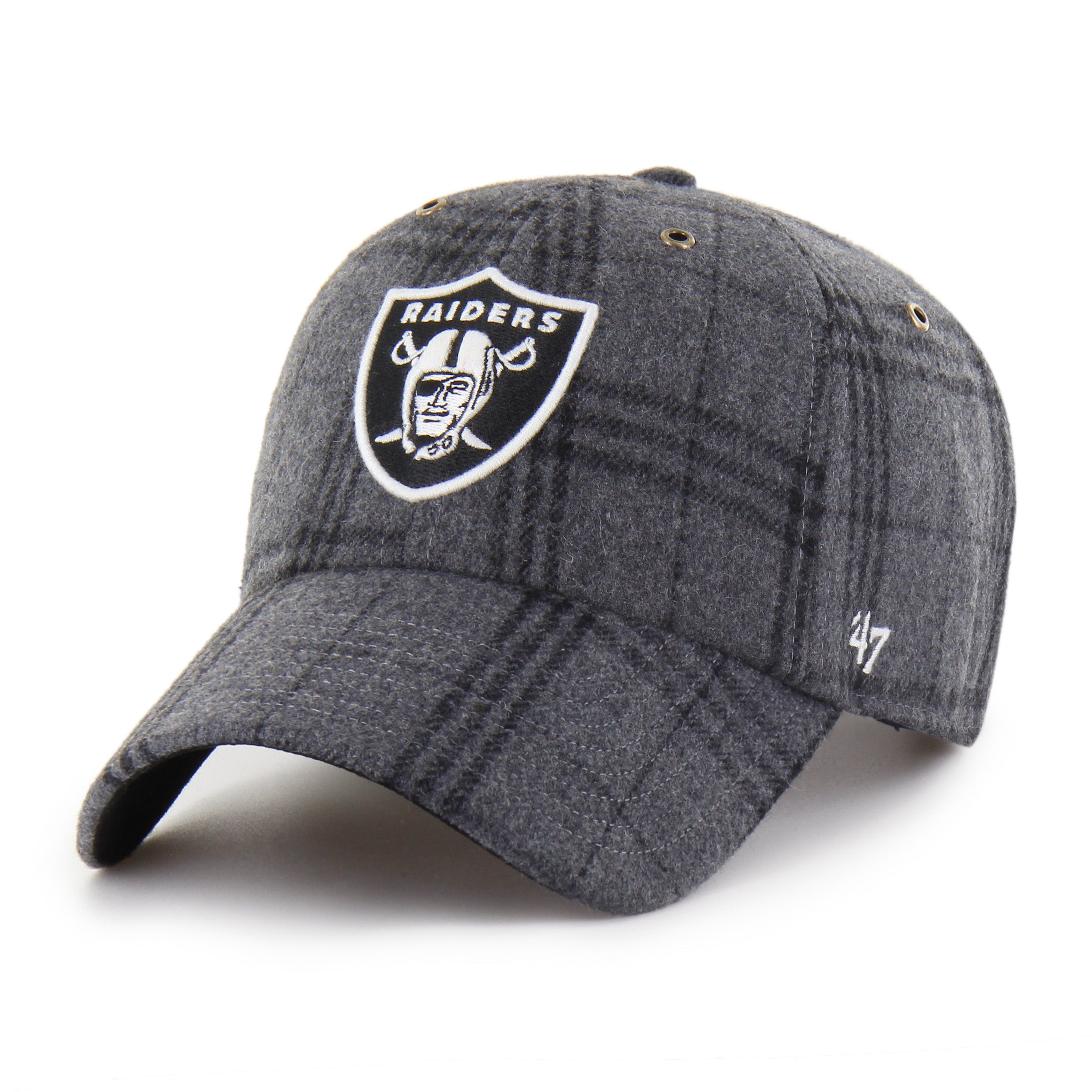 LAS VEGAS RAIDERS WINDOWPANE PLAID '47 CLEAN UP