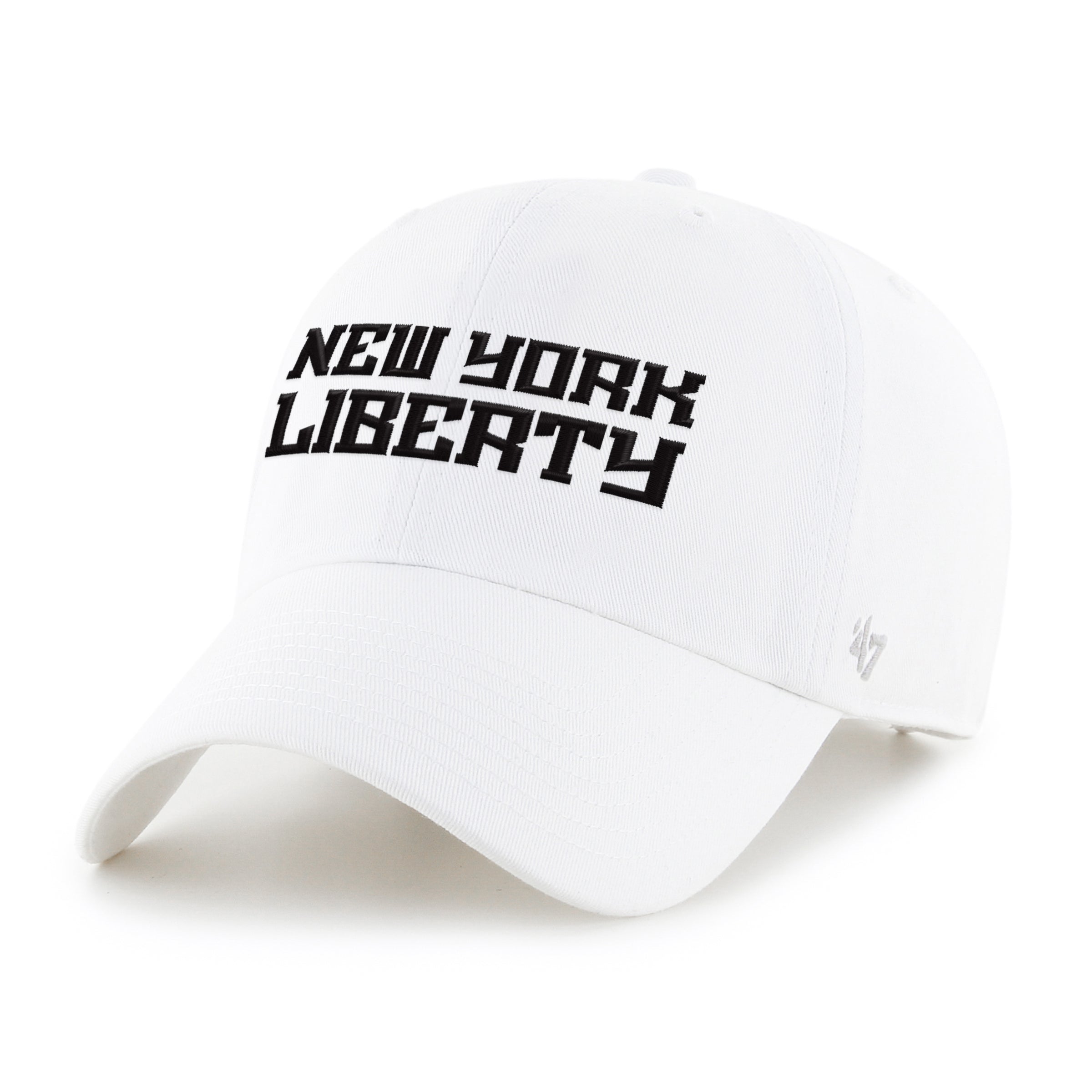 NEW YORK LIBERTY BALLPARK SCRIPT SHOT '47 CLEAN UP