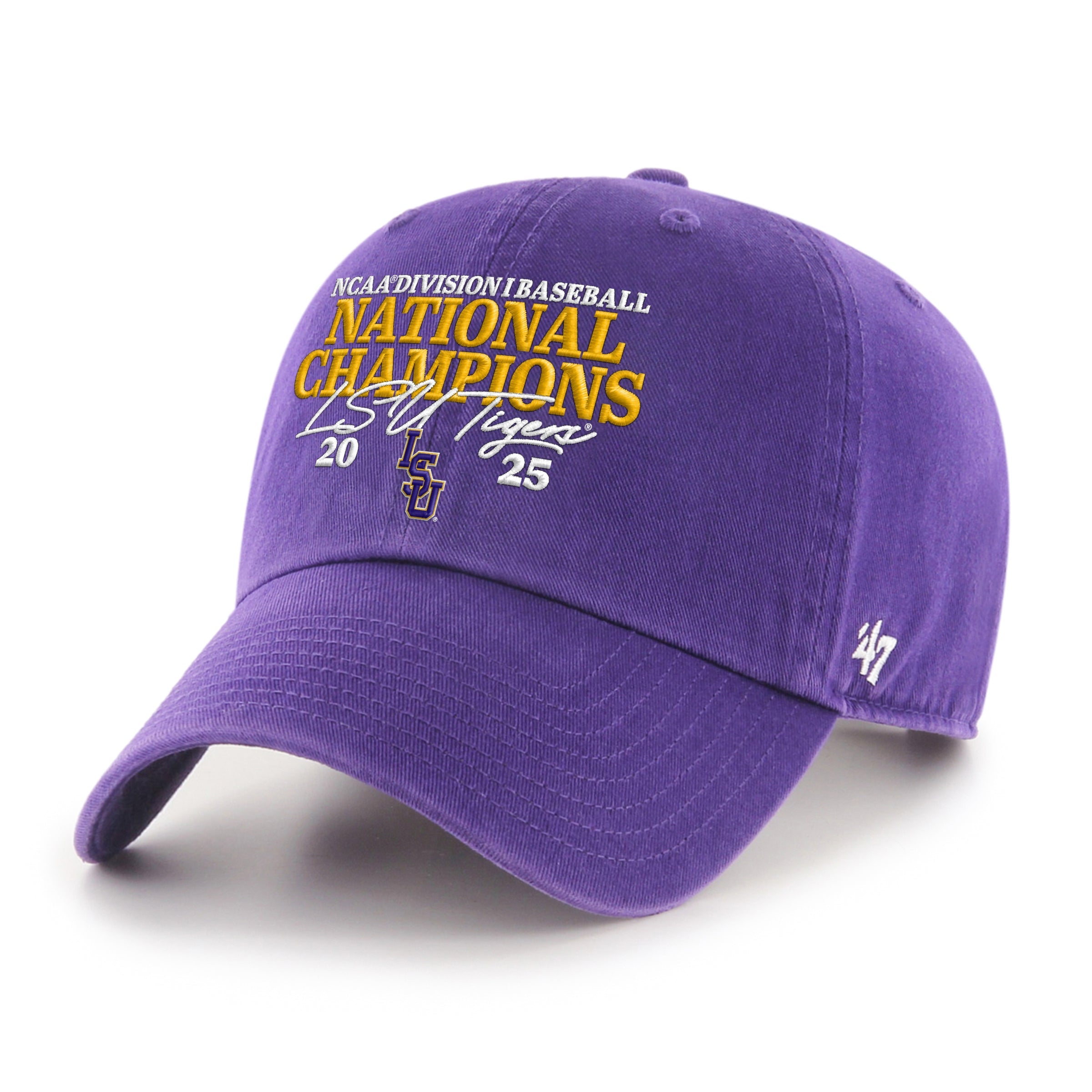 LOUISIANA STATE TIGERS LSU COLLEGE WORLD SERIES CHAMPS '47 CLEAN UP